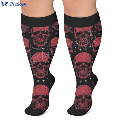Chaussettes de compression Skull Vine grandes tailles - image 6
