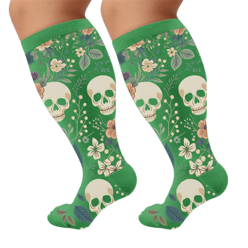 Chaussettes de compression Skull Vine grandes tailles - image 8