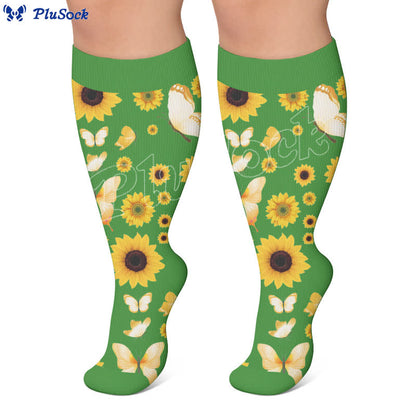 Chaussettes de compression Butterfly Bloom grandes tailles - image 6