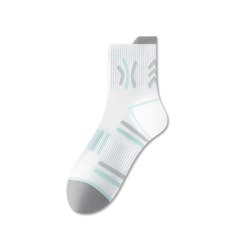 Chaussettes de sport en coton (5 paires) - Blanc - EU38-44(US5-10) - image 3