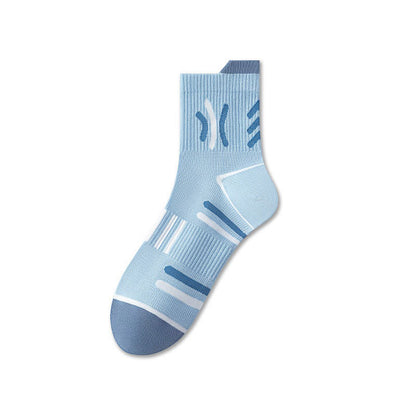 Chaussettes de sport en coton (5 paires) - Bleu - EU38-44(US5-10) - image 5