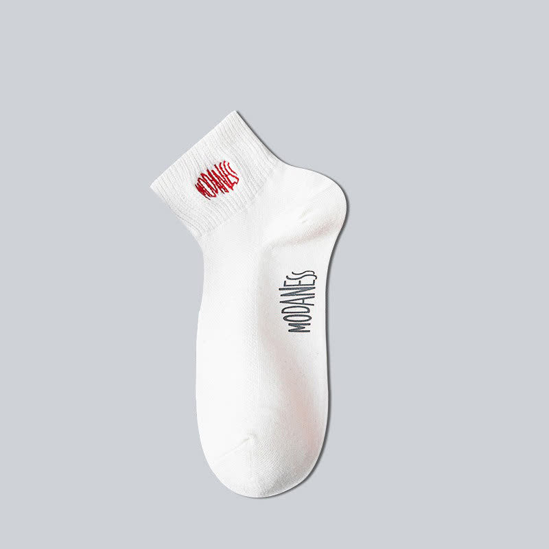 Chaussettes en coton respirant (8 paires) - Blanc - EU38-45 (US5-11) - image 2