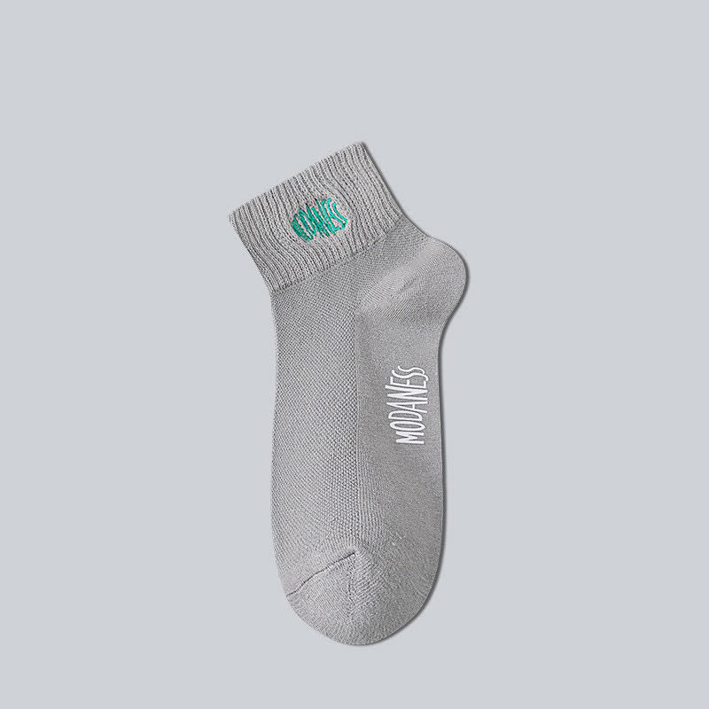 Chaussettes en coton respirant (8 paires) - Gris - EU38-45 (US5-11) - image 8