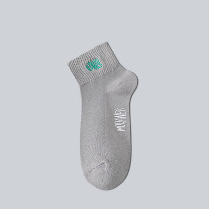 Chaussettes en coton respirant (8 paires) - Gris - EU38-45 (US5-11) - image 8