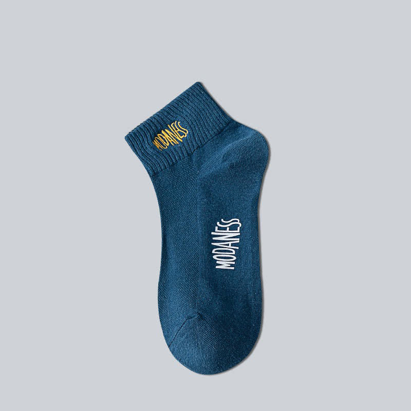 Chaussettes en coton respirant (8 paires) - Bleu marine - EU38-45 (US5-11) - image 4