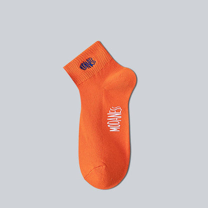 Chaussettes en coton respirant (8 paires) - Orange - EU38-45 (US5-11) - image 5