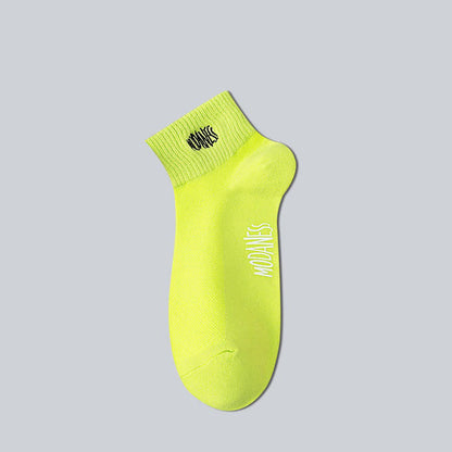 Chaussettes en coton respirant (8 paires) - Vert clair - EU38-45 (US5-11) - image 6