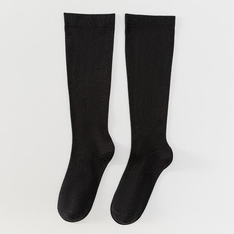 Chaussettes de compression en bambou massif grande taille - Noir - 5XL - image 7