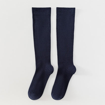 Chaussettes de compression en bambou massif grande taille - Bleu marine - 5XL - image 8