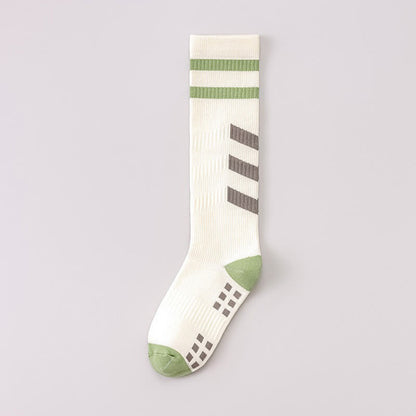 Chaussettes de compression géométriques à blocs de couleur (3 paires) - Beige - EU36-40(US3-7) - image 6
