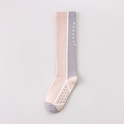 Chaussettes de compression géométriques à blocs de couleur (3 paires) - Rose - EU36-40(US3-7) - image 7