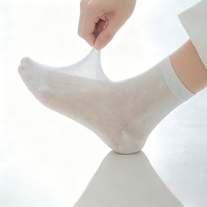 Chaussettes basses décontractées en soie douce (4 paires) - image 1