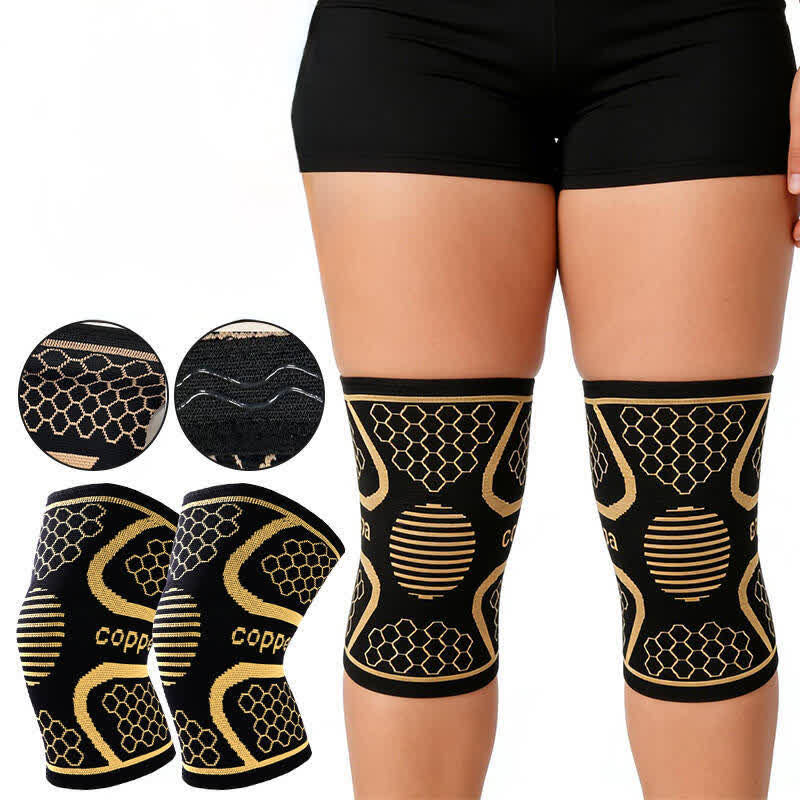 Genouillère en tricot de cuivre - image 0