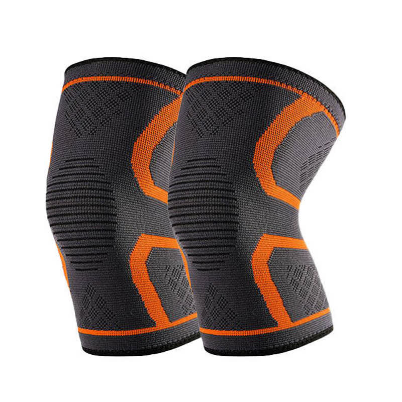 Genouillères tricotées à double soutien - Orange - 3XL - image 4
