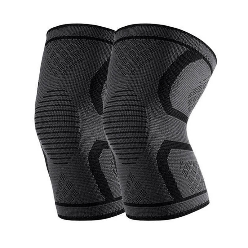 Genouillères tricotées à double soutien - Noir - 3XL - image 5