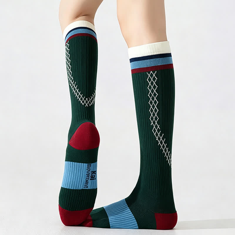 Chaussettes de compression côtelées (3 paires) - image 3