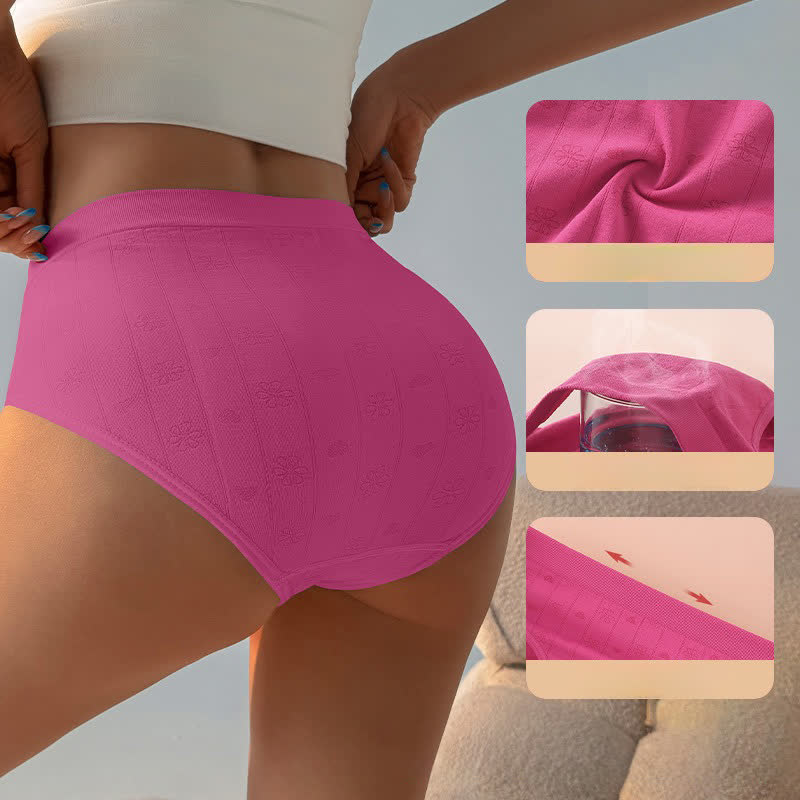 Culotte taille haute côtelée sans coutures (lot de 3) - image 1
