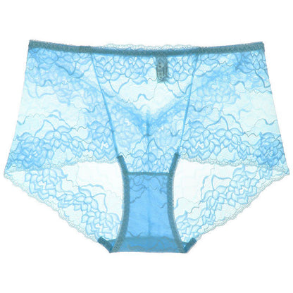 Culotte taille basse en dentelle florale (lot de 3) - Bleu ciel - 2XL - image 8