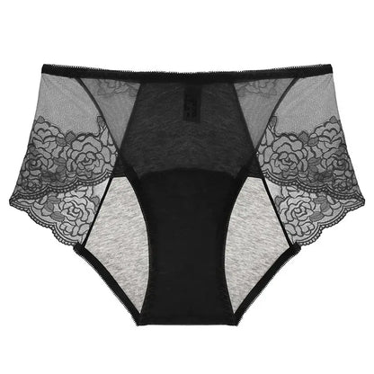 Culotte gainante taille haute en dentelle (lot de 3) - Noir - 3XL - image 8