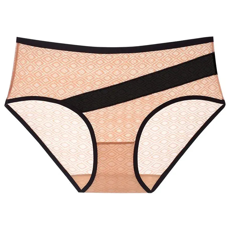 Culottes à bordure en maille diamant (paquets de 3) - Abricot - 2XL - image 6