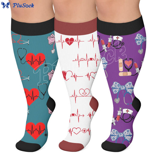 Chaussettes de compression médicales grandes tailles - image 0