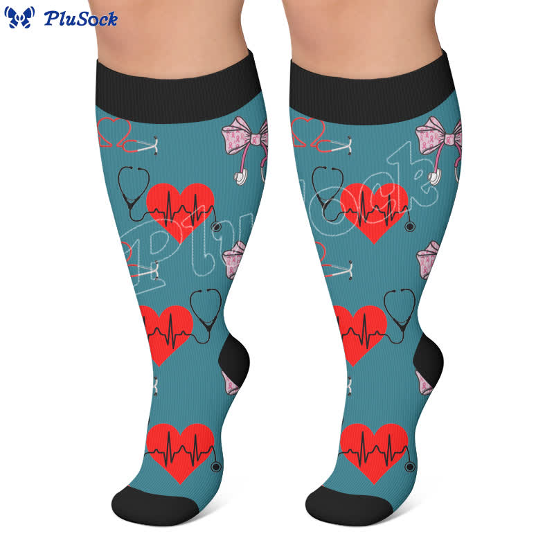 Chaussettes de compression médicales grandes tailles - image 2