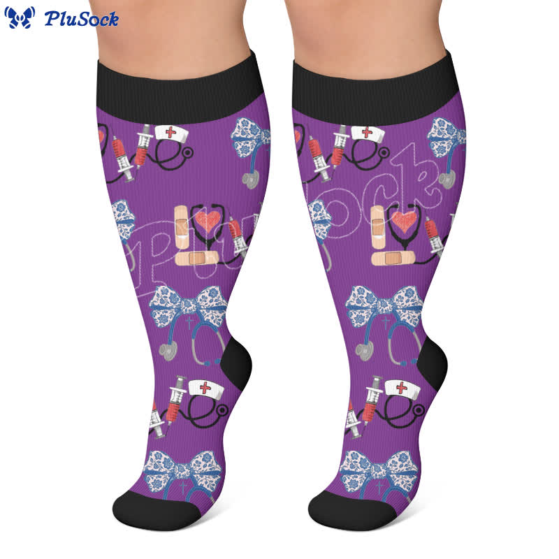 Chaussettes de compression médicales grandes tailles - image 4