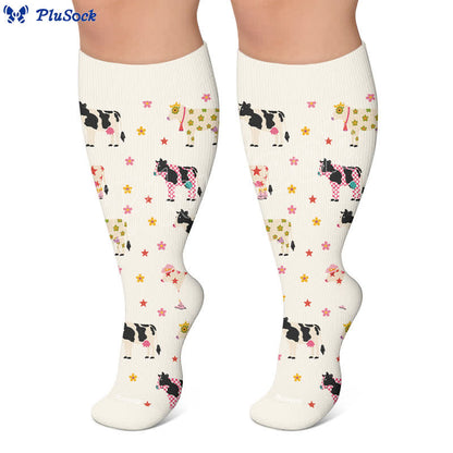 Chaussettes de compression grandes tailles à motifs animaux - image 7