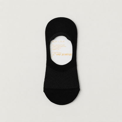 Chaussettes invisibles en soie (4 paires) - Noir - EU38-45 (US5-11) - image 3
