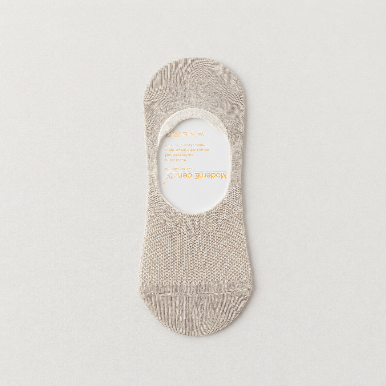 Chaussettes invisibles en soie (4 paires) - Kaki - EU38-45 (US5-11) - image 4