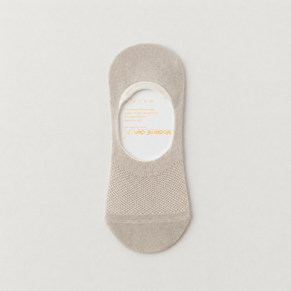 Chaussettes invisibles en soie (4 paires) - Kaki - EU38-45 (US5-11) - image 4