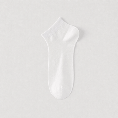 Chaussettes de cheville respirantes en soie (4 paires) - Blanc - EU38-45 (US5-11) - image 5