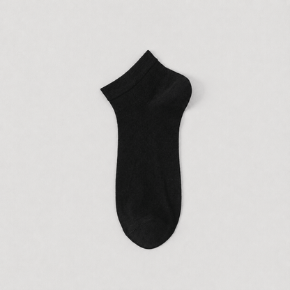 Chaussettes de cheville respirantes en soie (4 paires) - Noir - EU38-45 (US5-11) - image 6