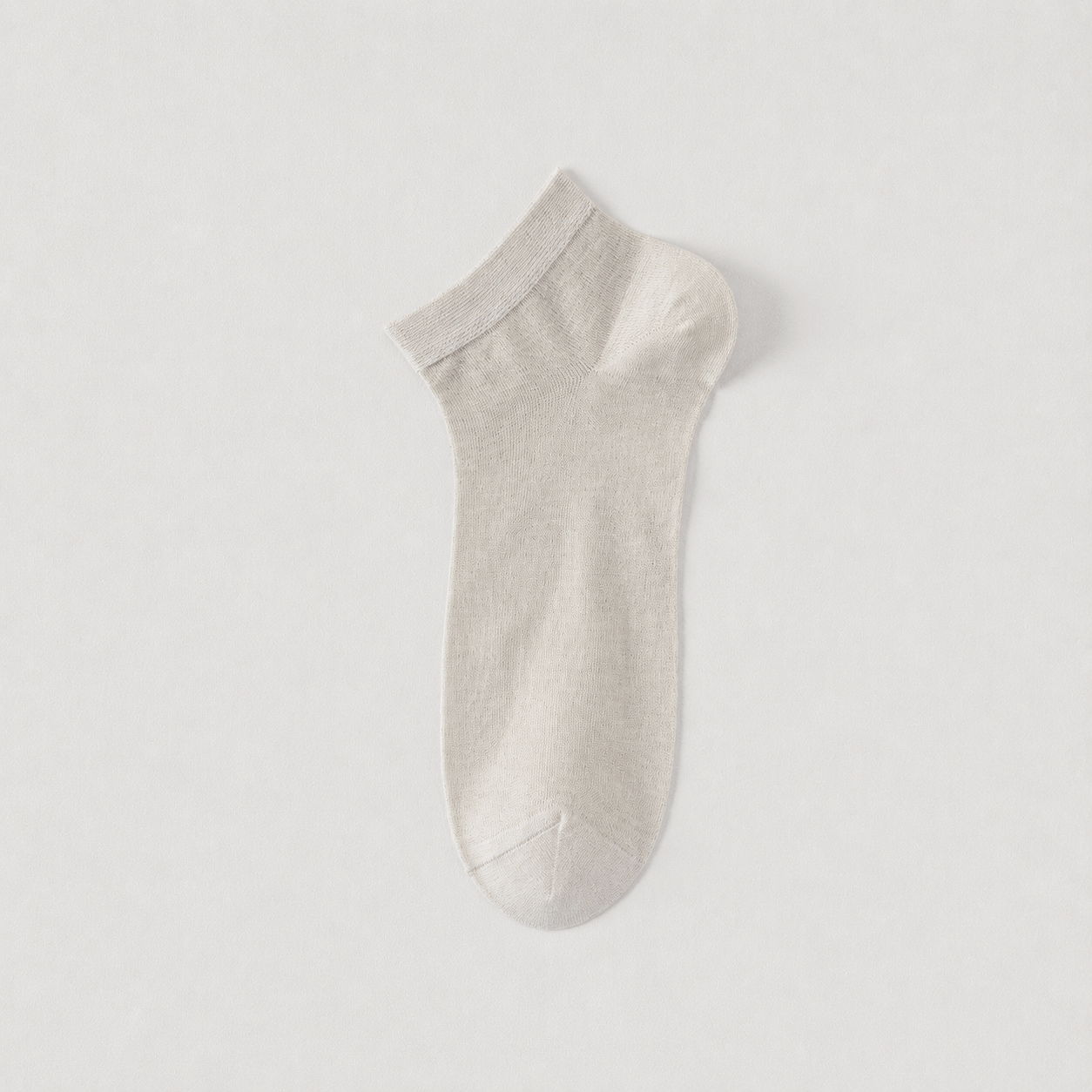 Chaussettes de cheville respirantes en soie (4 paires) - Kaki - EU38-45 (US5-11) - image 7
