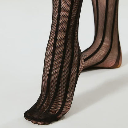 Collants en dentelle montants jusqu'aux cuisses (3 paires) - image 2