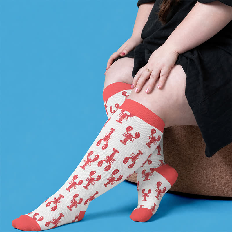 Chaussettes de compression grandes tailles aux couleurs du drapeau - image 2