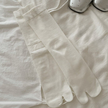 Chaussettes Tabi mi-mollet soyeuses et respirantes (6 paires) - Blanc - EU36-40(US3-7) - image 5