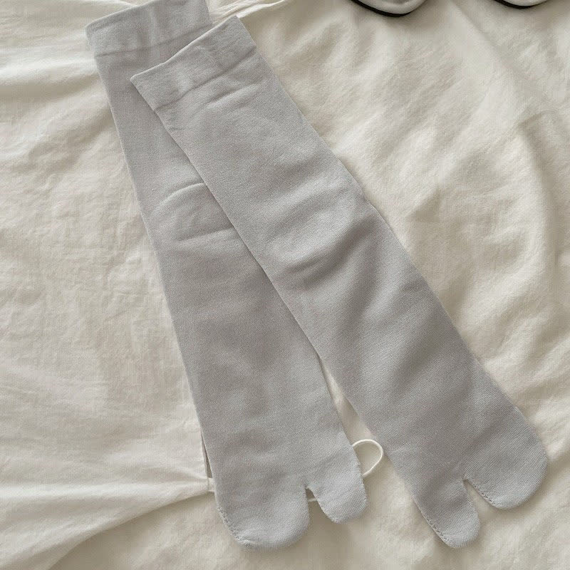 Chaussettes Tabi mi-mollet soyeuses et respirantes (6 paires) - Bleu - EU36-40(US3-7) - image 2