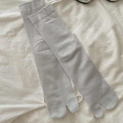 Chaussettes Tabi mi-mollet soyeuses et respirantes (6 paires) - Bleu - EU36-40(US3-7) - image 2