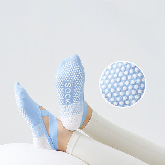 Chaussettes antidérapantes à sangles croisées (3 paires) - image 0