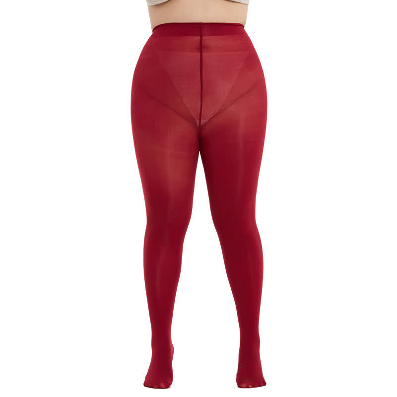 Collants gainants taille haute (3 paires) - Vin - 3XL- 4XL - image 12