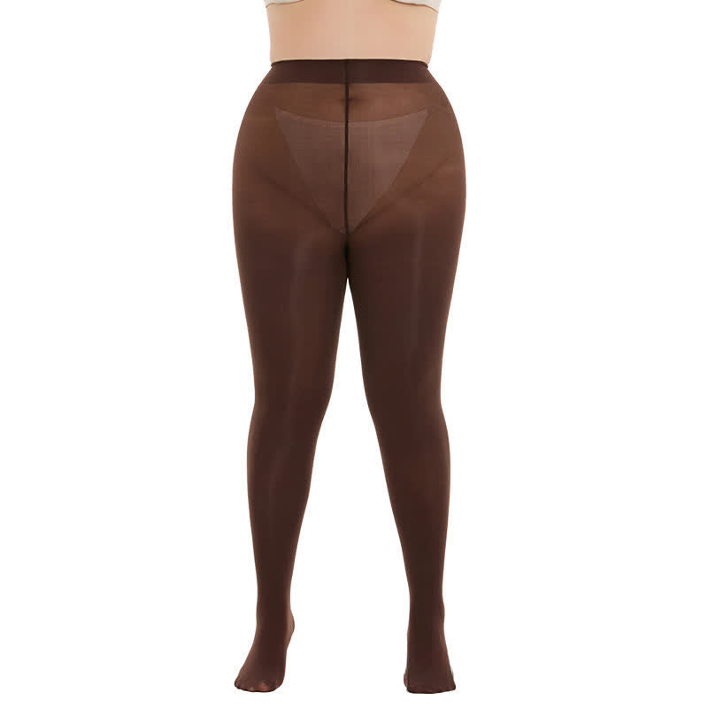 Collants gainants taille haute (3 paires) - Café - 3XL- 4XL - image 10