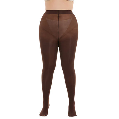 Collants gainants taille haute (3 paires) - Café - 3XL- 4XL - image 10