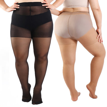 Collants gainants taille haute (3 paires) - Nude + Noir + Rose clair - 4XL - image 0