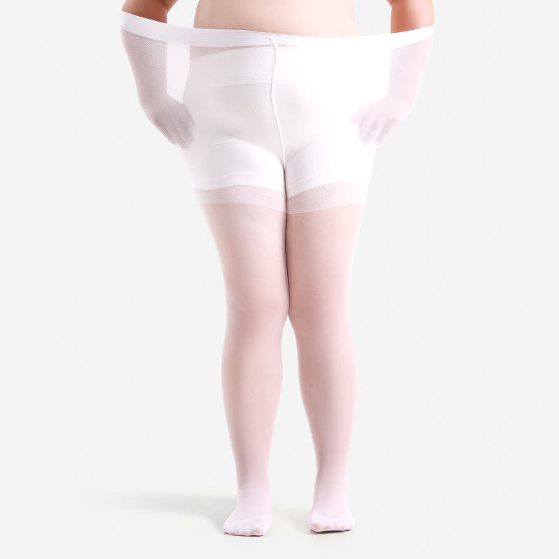 Collants gainants taille haute (3 paires) - Blanc - 4XL - image 5