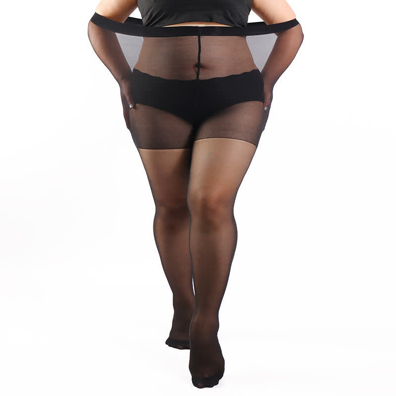 Collants gainants taille haute (3 paires) - Noir - 4XL - image 8