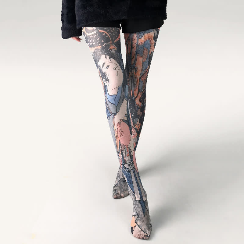 Collants à imprimé papillon pour tous les jours - G - One Size - image 6