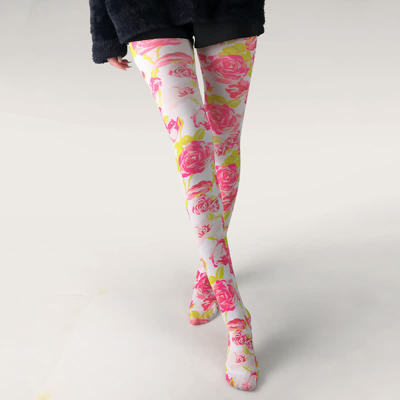 Collants à imprimé papillon pour tous les jours - E - One Size - image 4