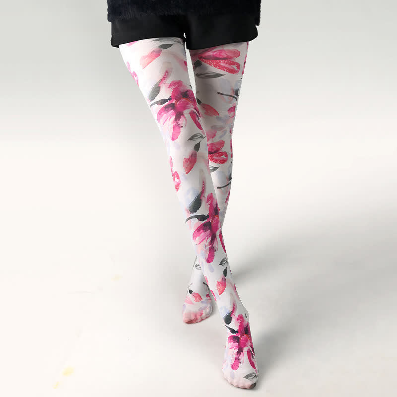 Collants à imprimé papillon pour tous les jours - B - One Size - image 1
