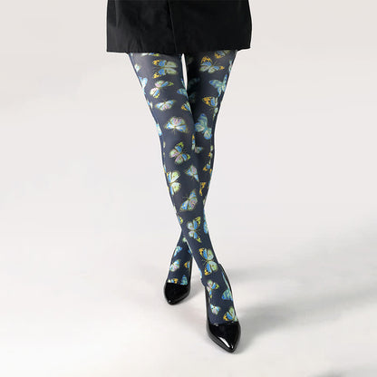 Collants quotidiens à imprimé papillon - F - One Size - image 0
